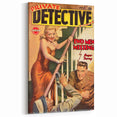 Vintage Magazine Cover Art - Retro Detective Noir Magazine Print