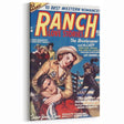 Vintage Magazine Cover Art - Retro Western Romance Magazine Print