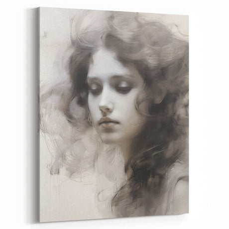 Classic Portrait Artwork - Elegant Vintage Portrait Art Print