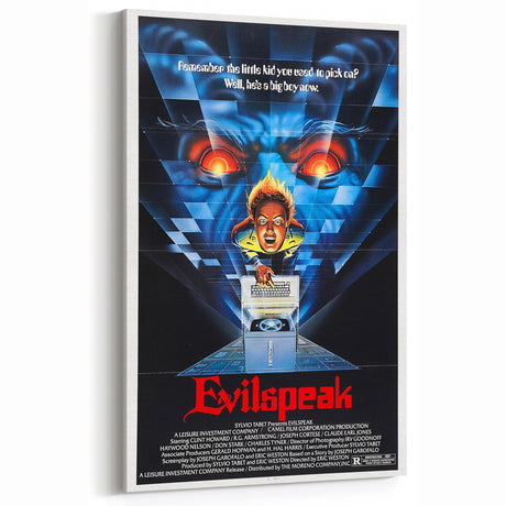 Retro Evilspeak Horror Poster - Vintage 80s Cult Movie Wall Art