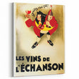 Vintage Advertising Poster: Les Vins de L'Échanson Retro Wall Art