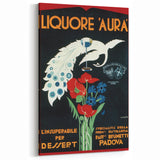 Vintage Aura Poster: Retro Liqueur Advertising Wall Art