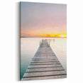Scenic Sunset Pier – Tranquil Summer Landscape Wall Art