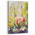 Spring Art Prints – Vibrant Tulip Garden in Bloom Canvas