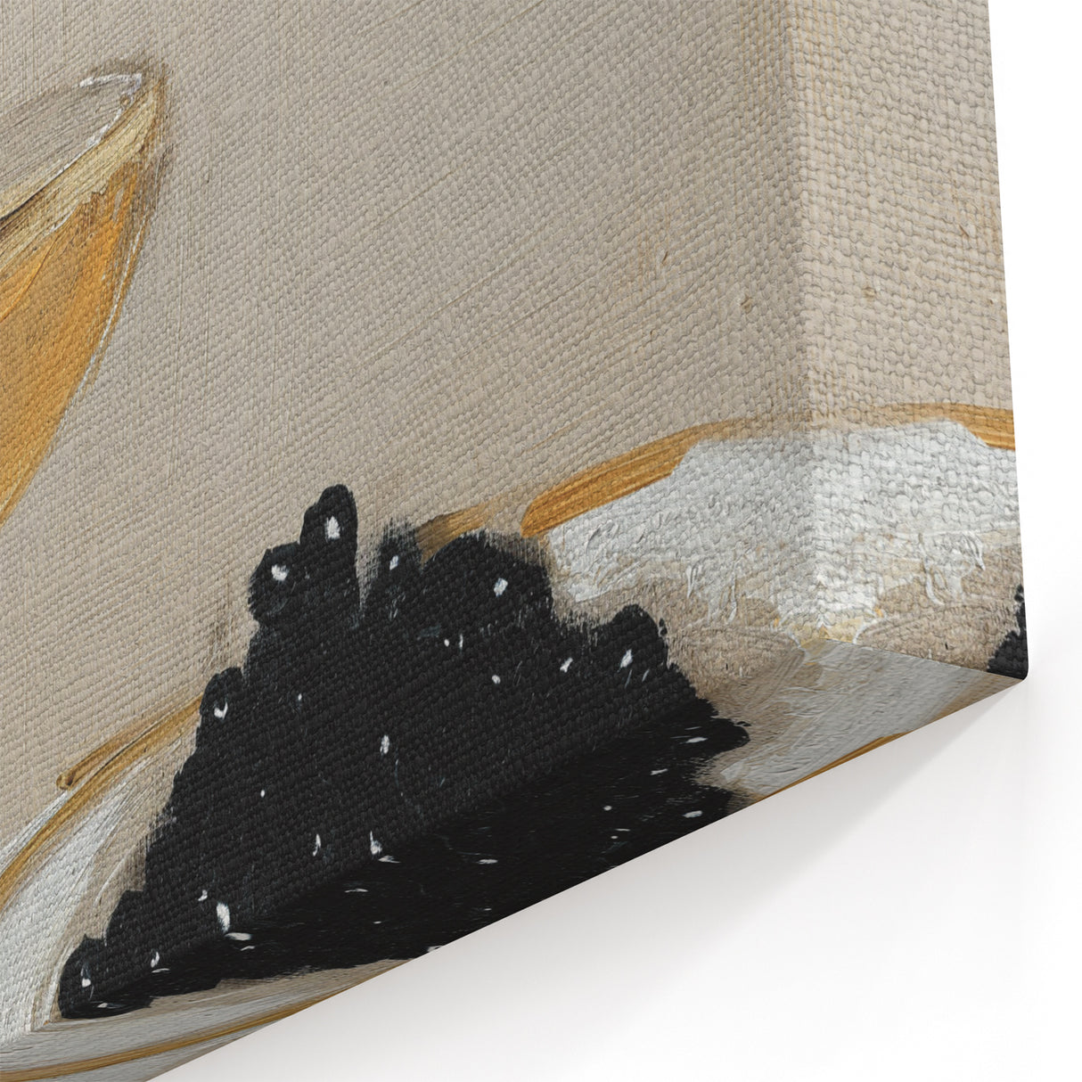 Luxury Drinks Wall Art – Champagne & Caviar Still Life Print