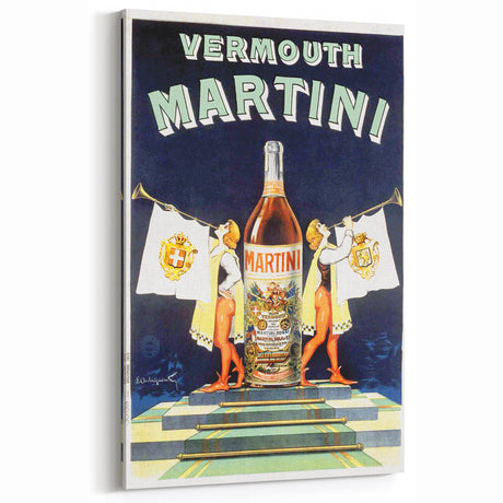 Vintage Martini Vermouth Poster: Retro Advertising Wall Art
