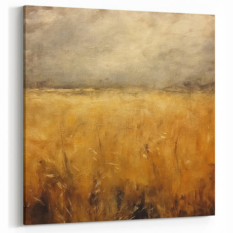 Halloween Wall Decor - Haunted Wheat Field Vintage Landscape
