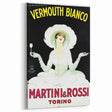 Vintage Martini Vermouth Bianco Poster: Retro Advertising Wall Art