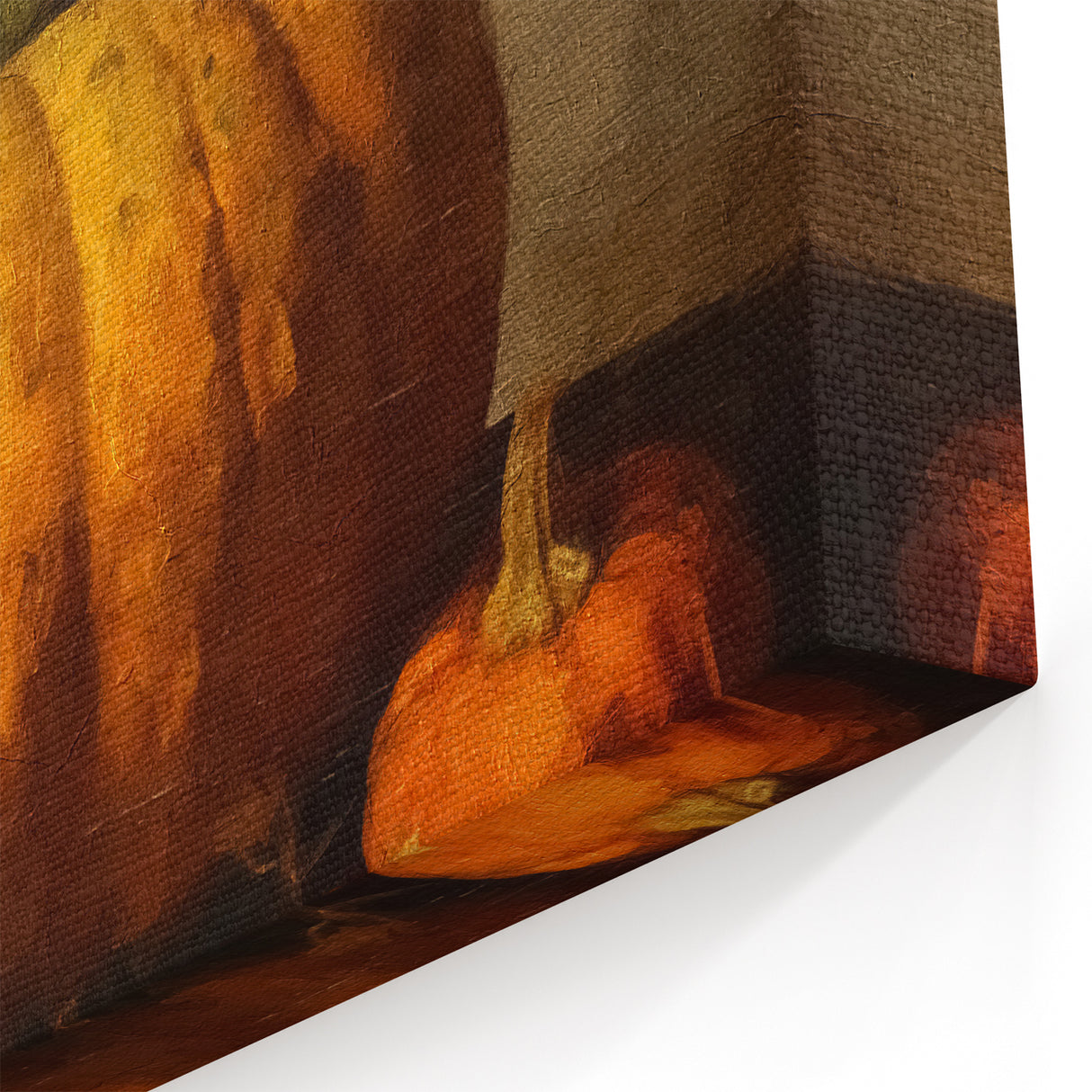 Halloween Art Prints - Rustic Pumpkin Painting for Fall Wall Decor