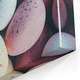 Spring Wall Decor – Close-Up Pastel Easter Eggs Art Print