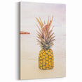 Tropical Pineapple on Beach – Vibrant Summer Wall Art