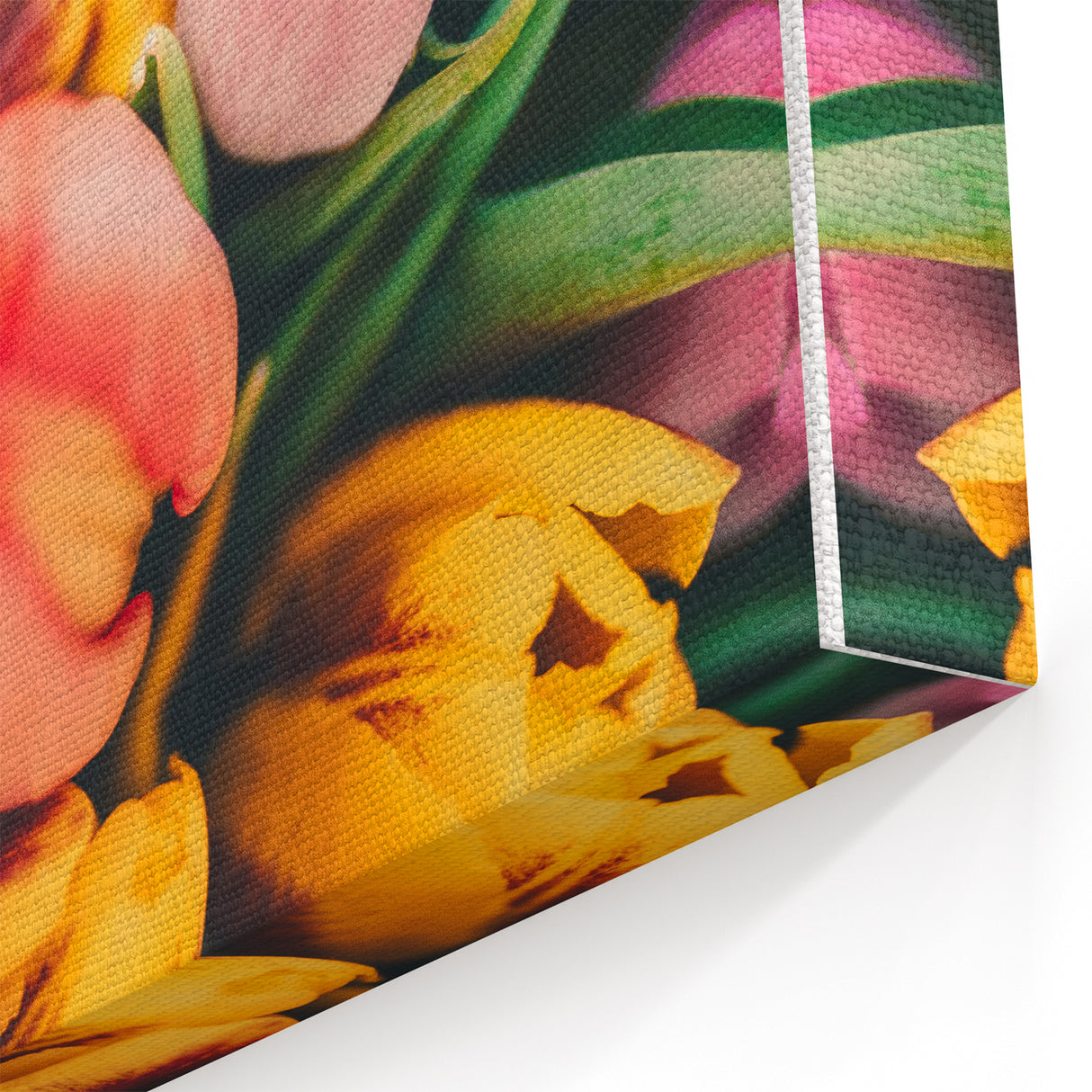 Floral Wall Art – Vibrant Tulip Bouquet Spring Canvas Print