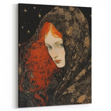 Antique Portrait Prints - Mysterious Red-Haired Woman Wall Art