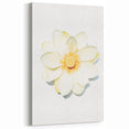 White Lotus Flower - Spring Wall Art Floral Botanical Canvas