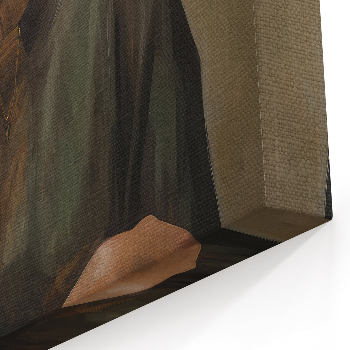 Classic Portrait Artwork - Timeless Woman in Deep Tones Wall Art