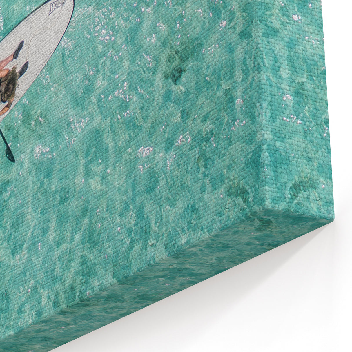 Beach Wall Art - Paddleboard on Clear Ocean Summer Canvas Art