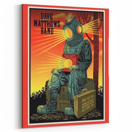 Dave Matthews Band Retro Poster Art - Vintage Concert Wall Decor