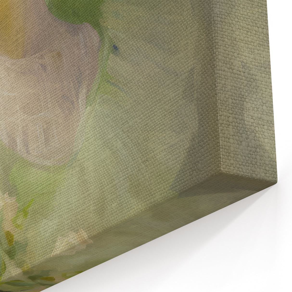 Antique Portrait Prints - Elegant Lady in Soft Green Gown Canvas