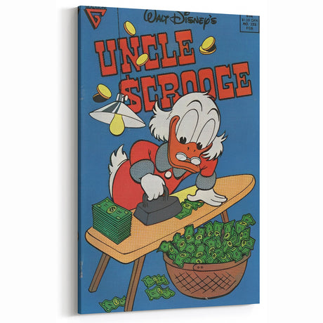 Vintage Comics Wall Art – Uncle Scrooge Retro Comic Book Poster