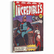 Vintage Comics Wall Art – The Incredibles Retro Superhero Poster