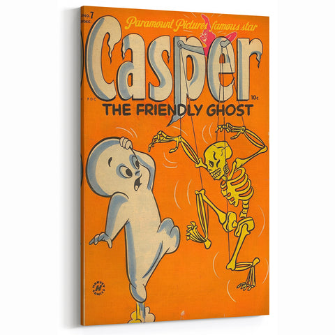 Vintage Comics Wall Art – Casper Retro Halloween Comic Poster