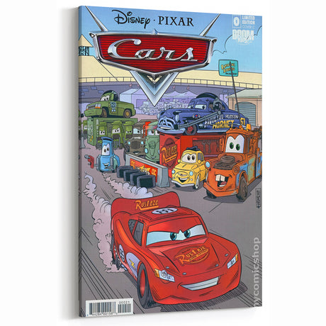 Vintage Comics Wall Art – Disney Pixar Cars Retro Racing Poster
