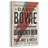 David Bowie Ziggy Stardust Retro Poster - Vintage Concert Art