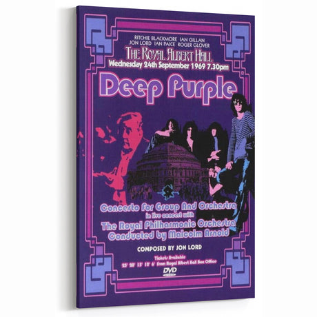 Deep Purple Royal Albert Hall Retro Poster - Vintage Concert Art