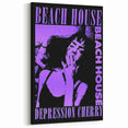 Beach House Depression Cherry Poster - Vintage Indie Art