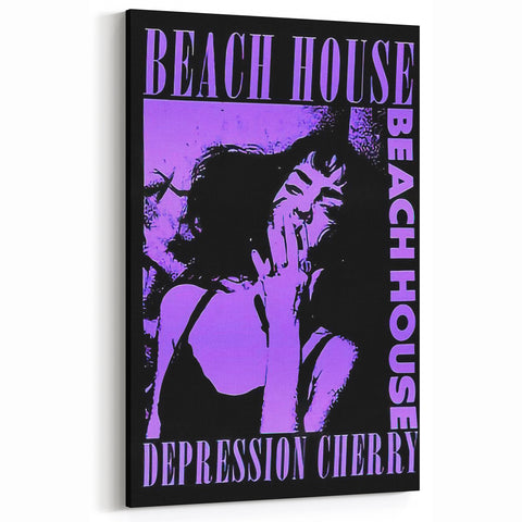Beach House Depression Cherry Poster - Vintage Indie Art