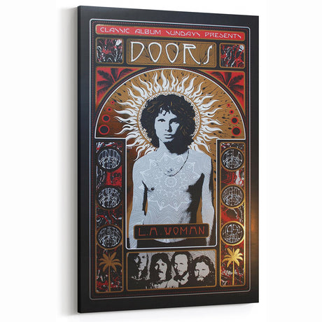 The Doors L.A. Woman Album Poster - Vintage Music Art
