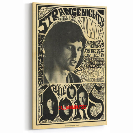 The Doors 1967 Concert Poster - Vintage Rock Music Art
