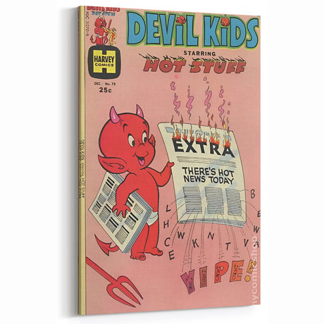 Vintage Comics Wall Art – Hot Stuff Devil Kids Retro Poster