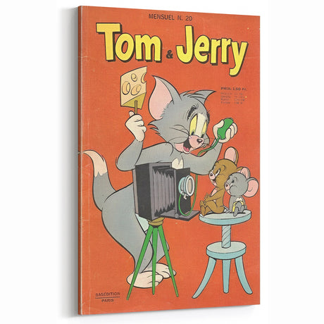 Vintage Comics Wall Art – Tom and Jerry Retro Cartoon Poster