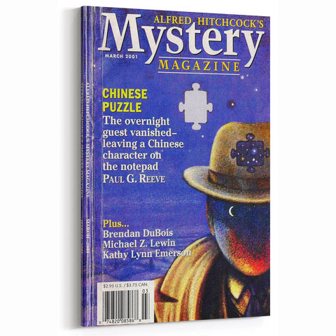 Alfred Hitchcock’s Mystery Magazine March 2001 Cover Art