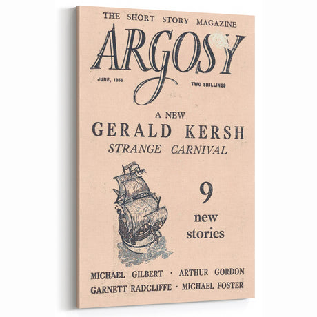 Vintage Magazine Cover Art - Argosy Retro Prints for Home Decor
