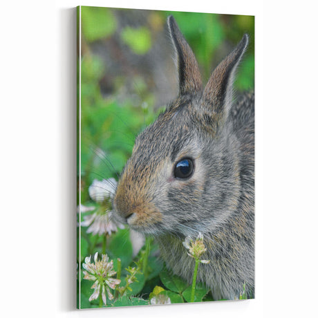 Springtime Bunny - Botanical Wall Art for Nature-Inspired Decor