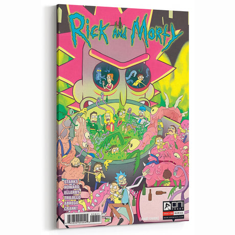 Vintage Comics Wall Art – Rick and Morty Retro Sci-Fi Poster