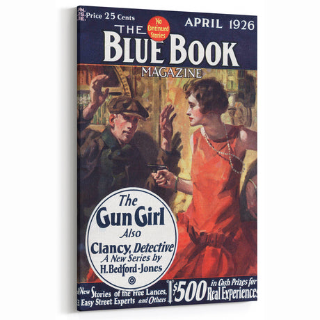 Vintage Magazine Cover Art – The Gun Girl Retro Print