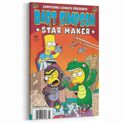 Retro Comic Art Print – Bart Simpson Vintage Comics Wall Art