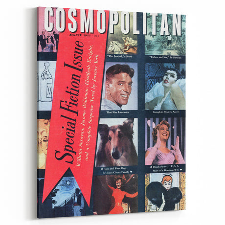 Vintage Cosmopolitan Magazine Cover Art – Fiction Issue