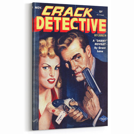 Vintage Crack Detective Magazine Cover Art – November Issue