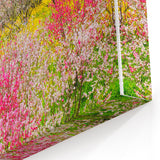 Spring Landscape Wall Art – Vibrant Floral Botanical Canvas Print