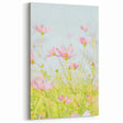 Soft Pink Floral Wall Art – Elegant Spring Botanical Canvas Print