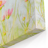 Soft Pink Floral Wall Art – Elegant Spring Botanical Canvas Print