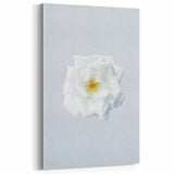 Minimalist White Rose Wall Art – Elegant Spring Floral Print
