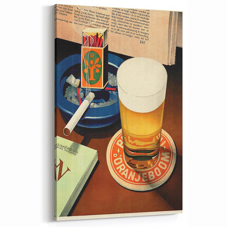 Vintage Beer Advertising Poster – Retro Doranje Boom Design Wall Art