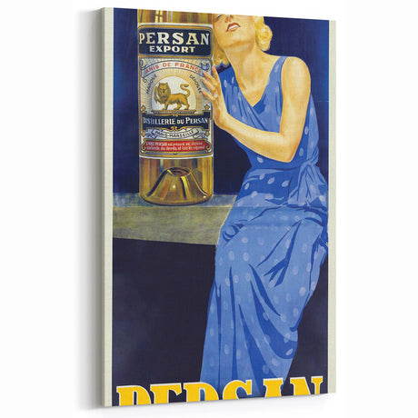 Vintage Persan Export Aniseed Advertising Poster – Retro French Art