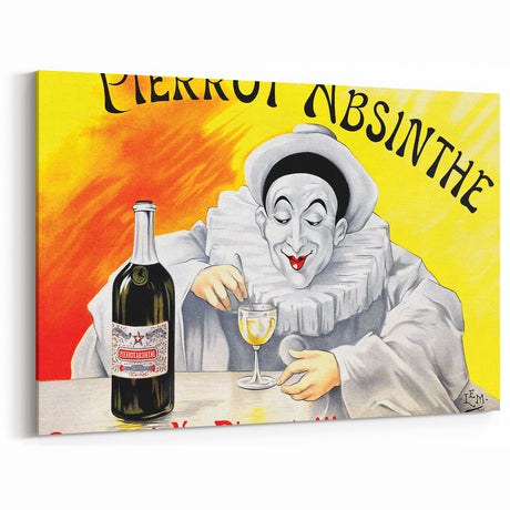 Vintage Pierrot Absinthe Poster – Retro Absinthe Ad Wall Art