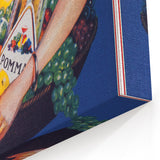 Vintage Pommac Poster – Retro Fruit Drink Ad Art